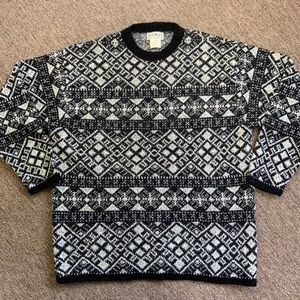 •Vintage• LL Bean Wool Fair Isle Pullover Sweater